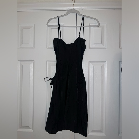 Princess Polly Hazel Cut Out Mini Dress Black Tall - US 4 - Picture 1 of 5